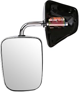 Fit System H3621GM Driver Side Replacement OE Style Manual Folding Mirror, Chrome