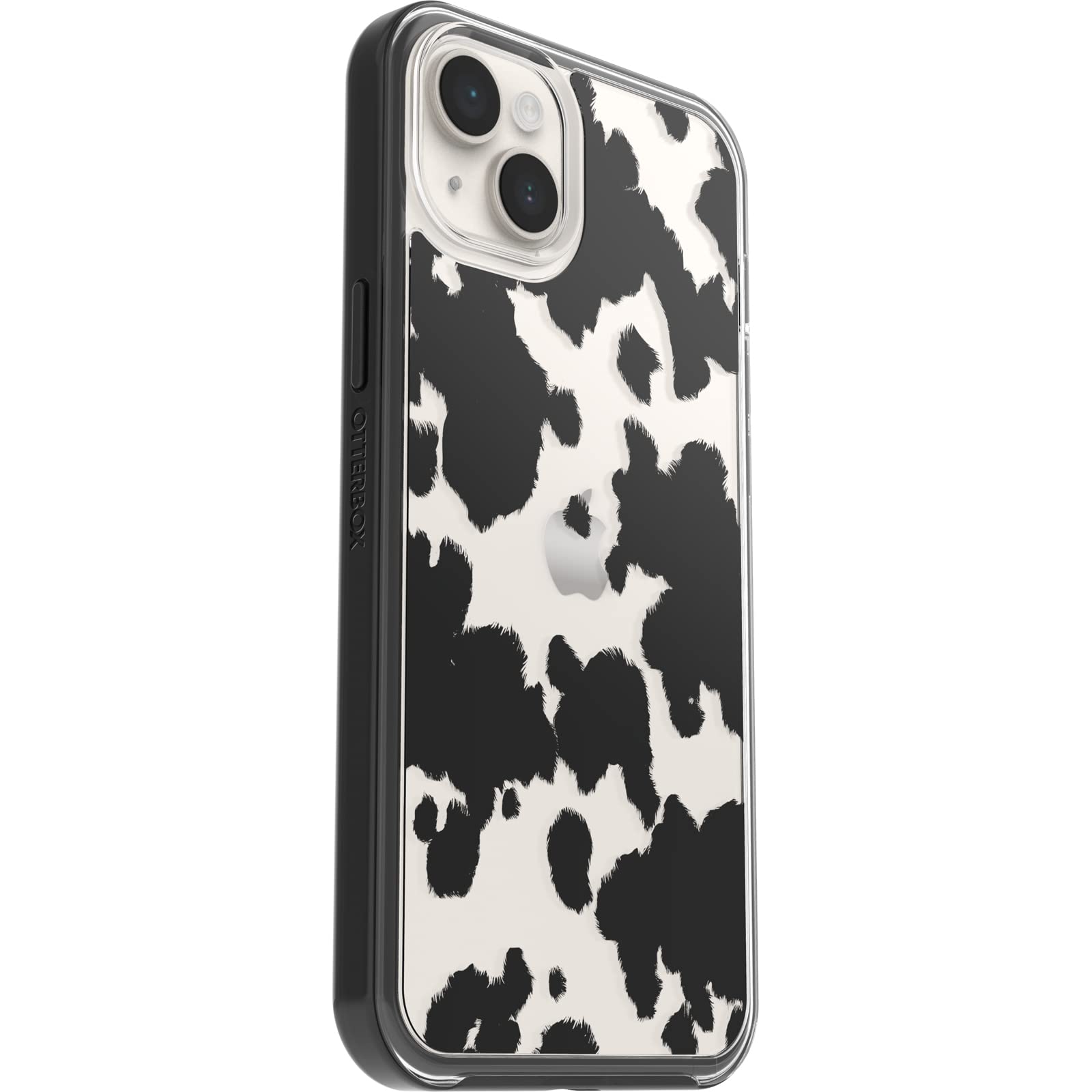 OtterBox Symmetry Series + transparente Schutzhülle mit MagSafe für iPhone 14 Plus – Kuhaufdruck