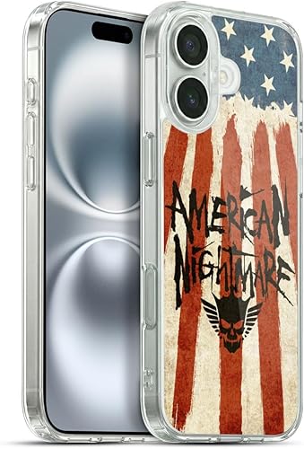 Miniatura 56 de Head Case Designs Funda de gel suave con licencia oficial de la WWE American Nightmare Flag Cody Rhodes Graphics compatible con Apple iPhone 7