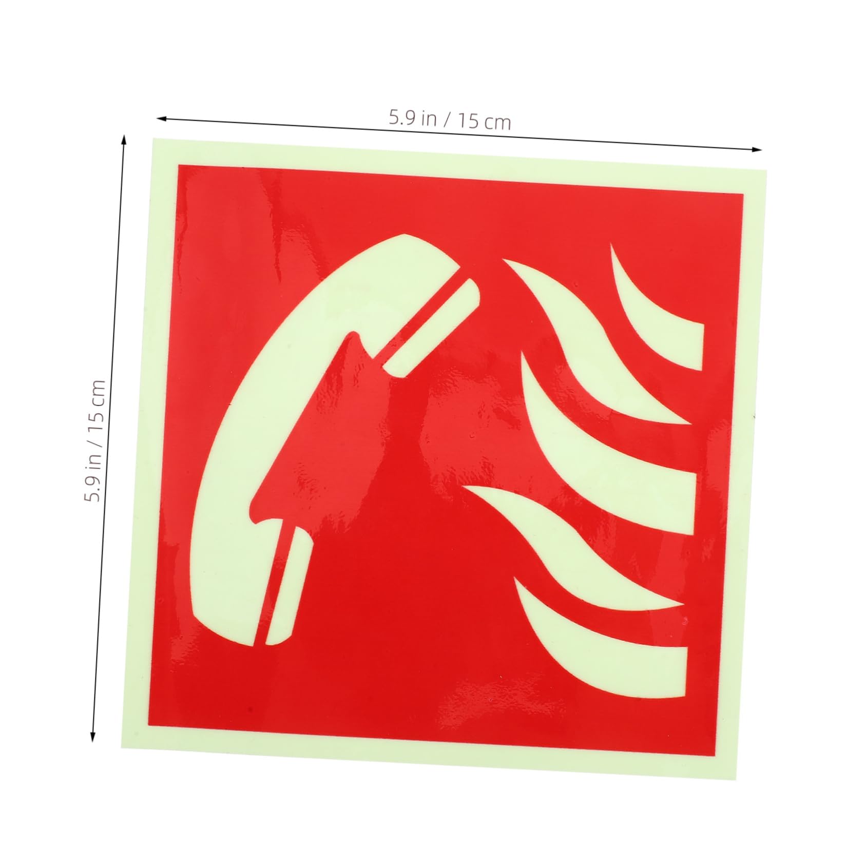 Alipis Fire Emergency Stickers for Basements Pvc Adhesive Indicator Decals Easy Install Emergency Phone Signs