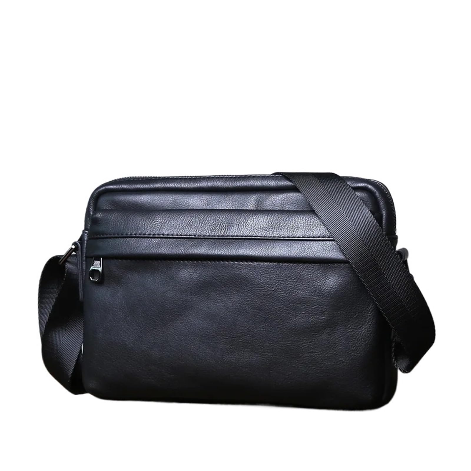 Bolso bandolera horizontal de cuero: el accesorio diario esencial para oficina 4