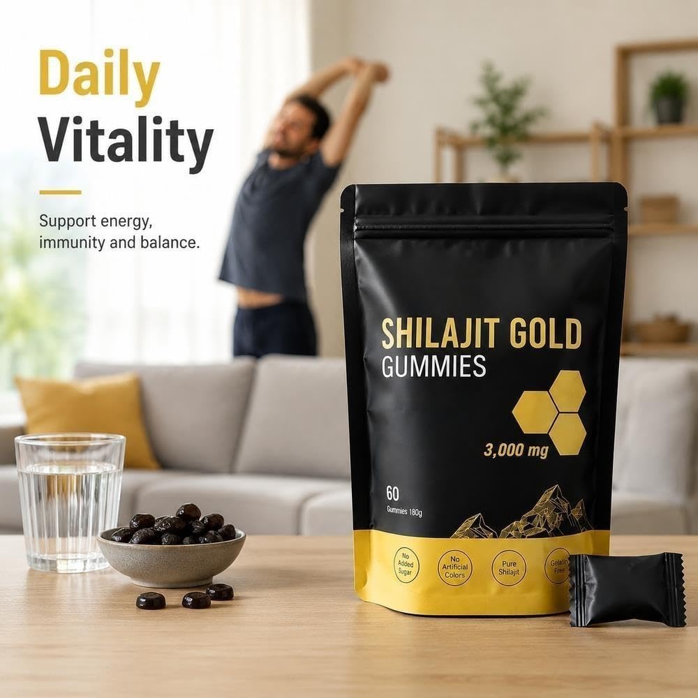 Shilajit Gold Gummies 3000 Mg Zur Unterstützung Von Energie Und