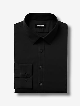 EXPRESS Men's Slim Everyday Performance Long Sleeve Dress Shirt