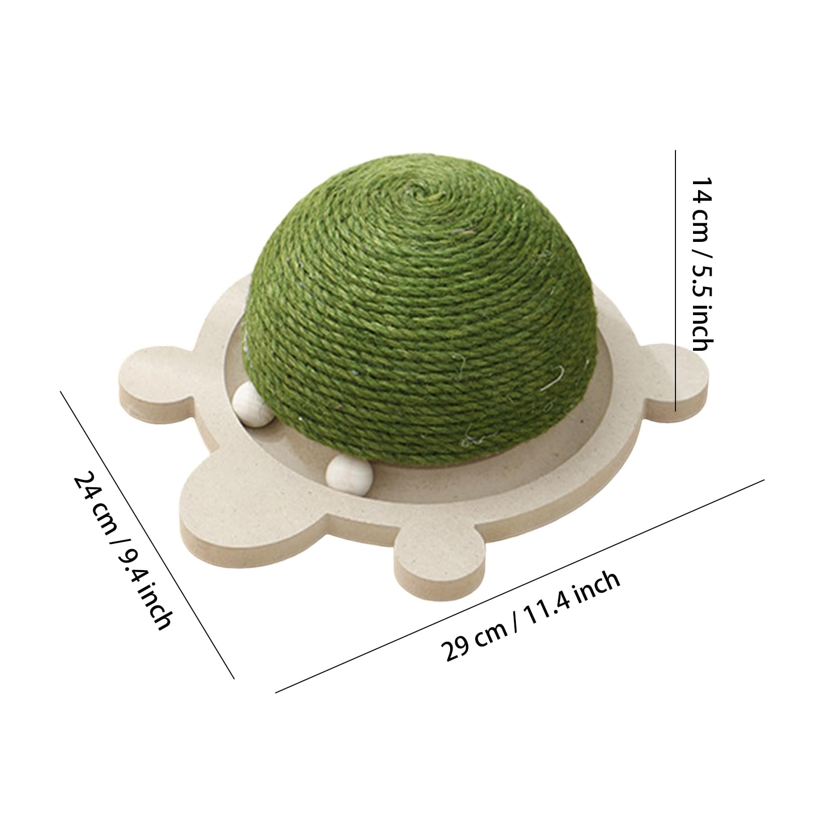 PetPhindU Cat Scratch Post - Round Poached Egg Wear-Resistant Scratching Board with Claw Ball for Indoor Cats