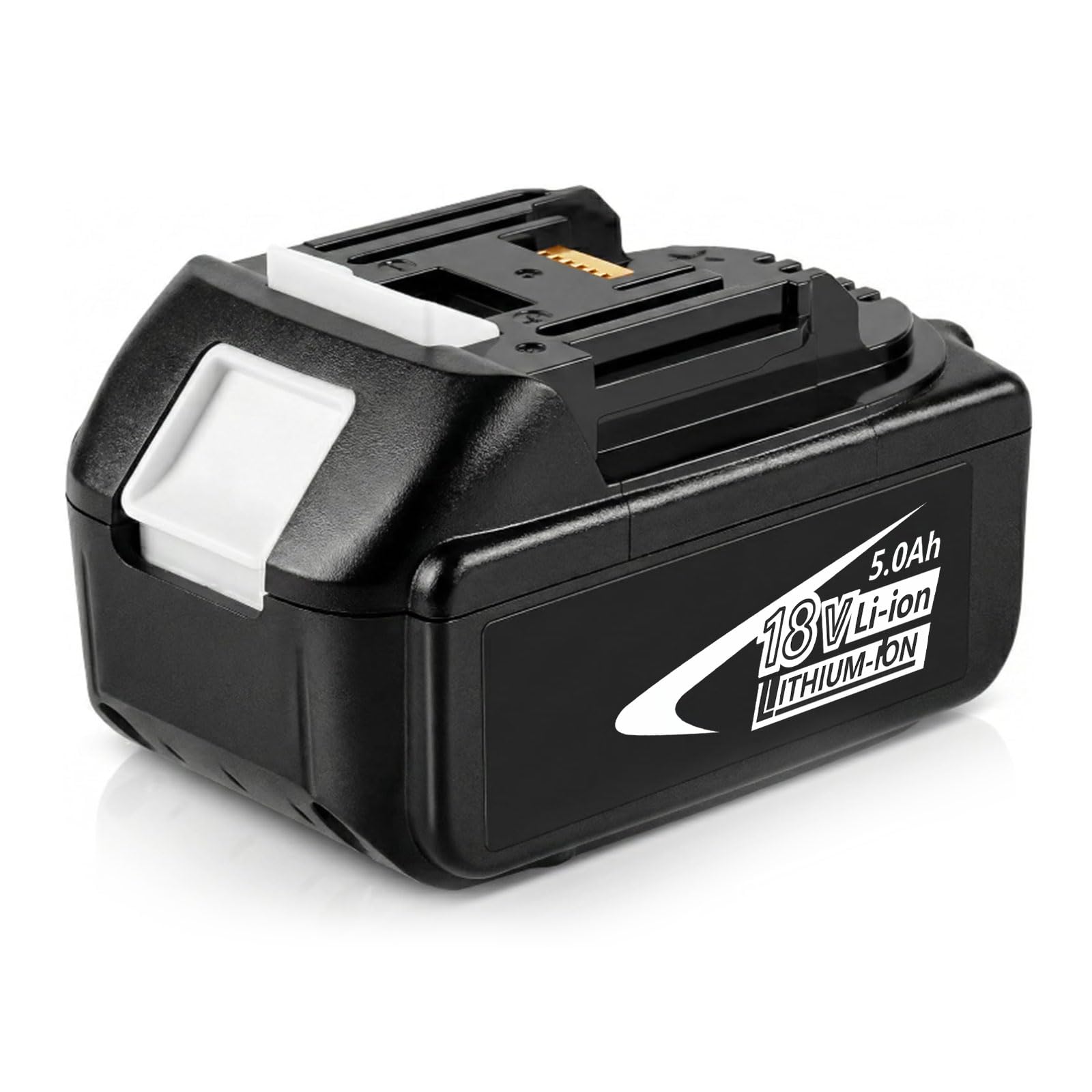 Batteria di Ricambio per Makita 18V 5.0Ah, Batteria agli Ioni di Litio Compatibile con BL1830 BL1840 BL1850 BL1860 BL1830B BL1840B BL1850B BL1860B, Indicatore LED, per Trapani e Utensili LXT