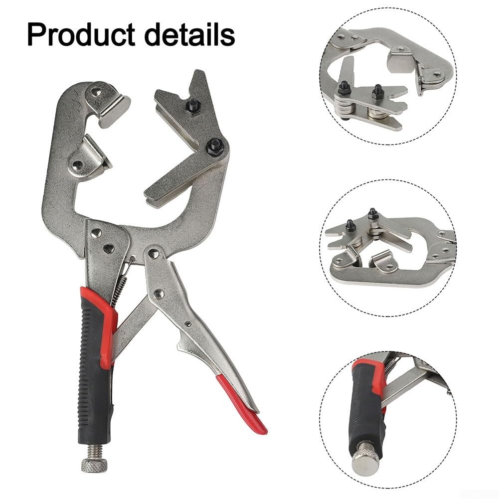 Pinza per saldatura 10 pollici morsetto a C in acciaio speciale per tubi rotondi 25-76 mm girevole a 270° morsetto in metallo pinza saldatrice