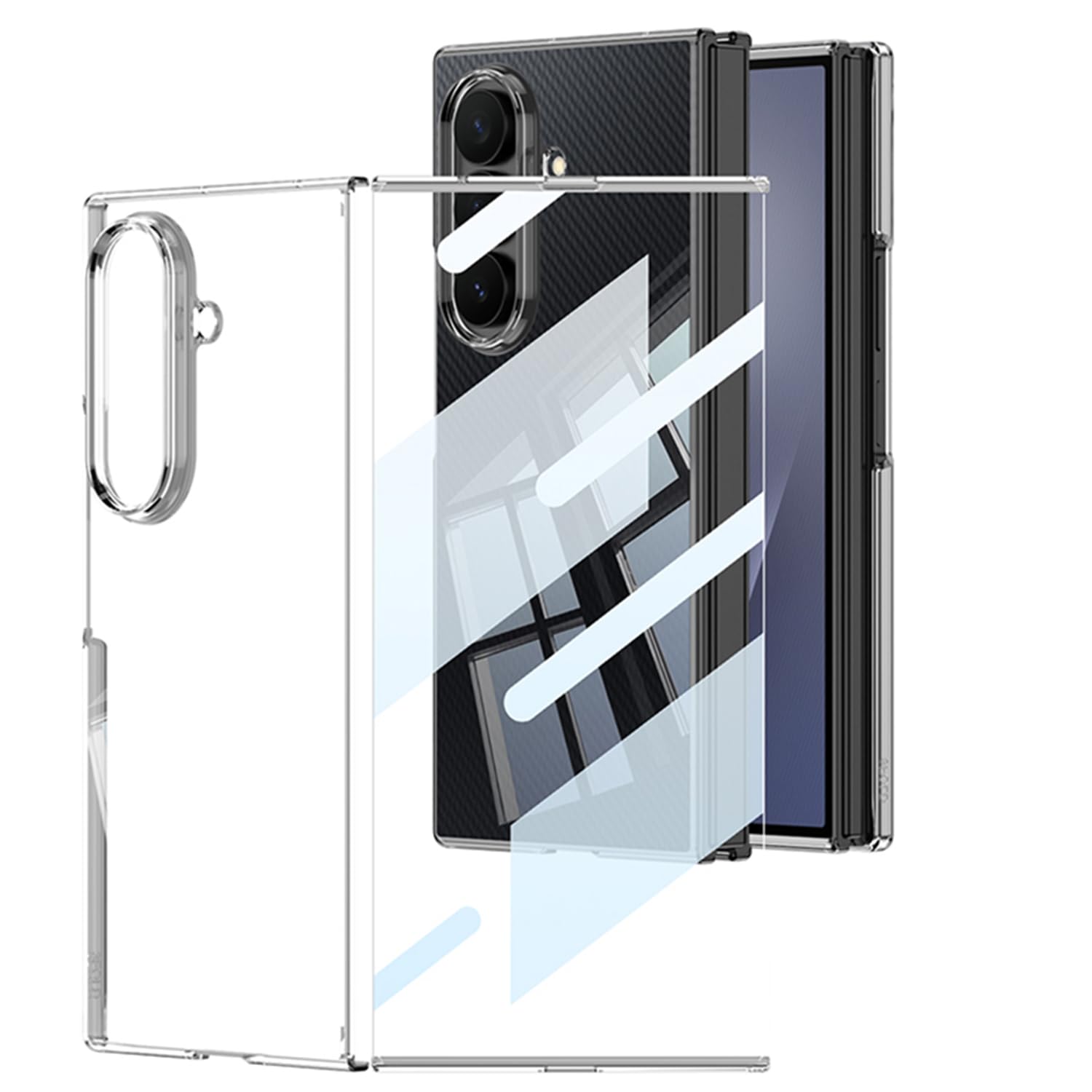 COQUE Funda para Samsung Z Trifold, con Membrana Phantom de Alta Transparencia integrada, Funda Plegable Ultrafina para Samsung Galaxy Z Trifold-Transparente