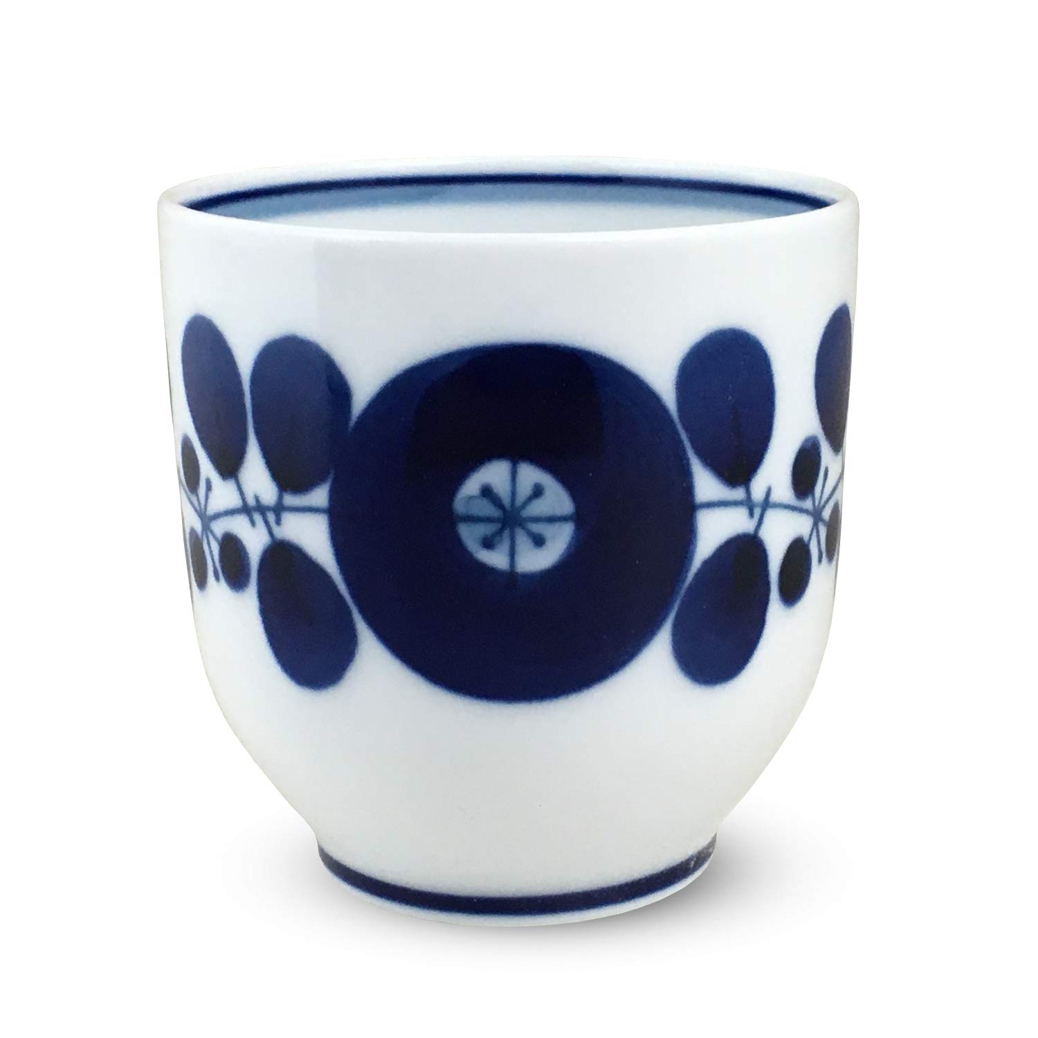 hasumy　ブルー38 Hakusan Toki Yunomi Blue Bloom, Large, Approx. φ3.1 x 3.1 inches