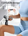 Cotsoco Mini Massage Gun with Heat and Cold, Portable Percussion Pocket-Sized Muscle Massager Gun, Electric Handheld Sport Massager Gun with Carry Case, Best Mothers Day Gift for Mom Dad Men Women (Gray)