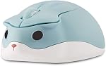CHUYI Hamster Wireless Silent Mouse, 1200DPI Cute Animal Mouse Portable Travel Optical Cordless Quiet Mice for PC Computer Laptop School Gift (Pink)