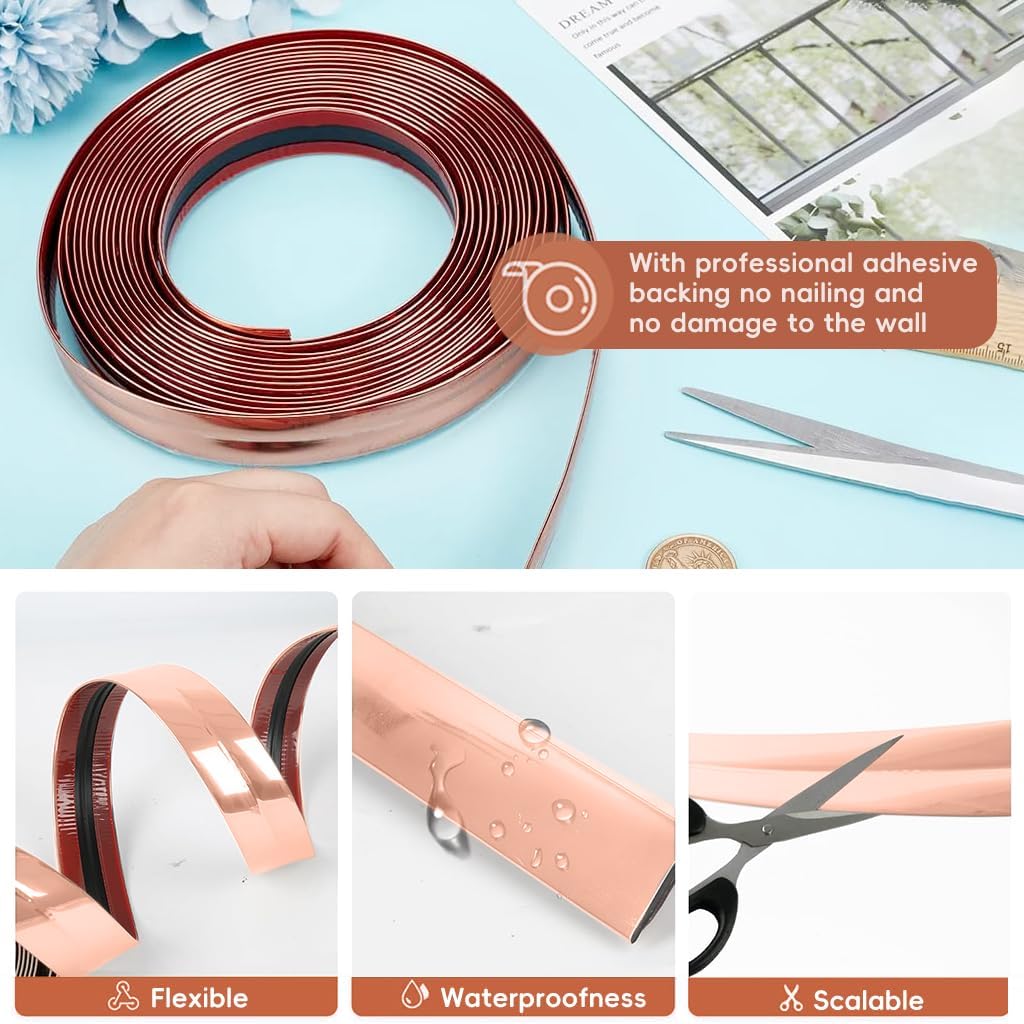 Drofail Corner Protectors Baby Proofing,Corner Protector,Furniture Corner Guard & Edge Safety Bumpers for Kids Proof Safety, Wall Furniture (Rose Gold) 4