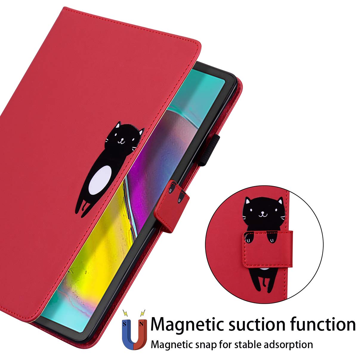 Amazon.co.jp: Galaxy Tab S5e ケース 手帳型 耐衝撃 SM-T720 SM-T725