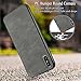 SALAWAT for iPhone Xs Case Slim Shock Proof Phone Cover Lightweight Premium PU Leather TPU Bumper PC Protection for iPhone X 5.8 inch (Gray)