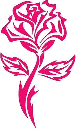 Miniatura 21 de Arte de flores de rosas tribales 1 (plata metálica) (juego de 2) calcomanías de vinilo impermeables de alta calidad para teléfono portátil, Plateado