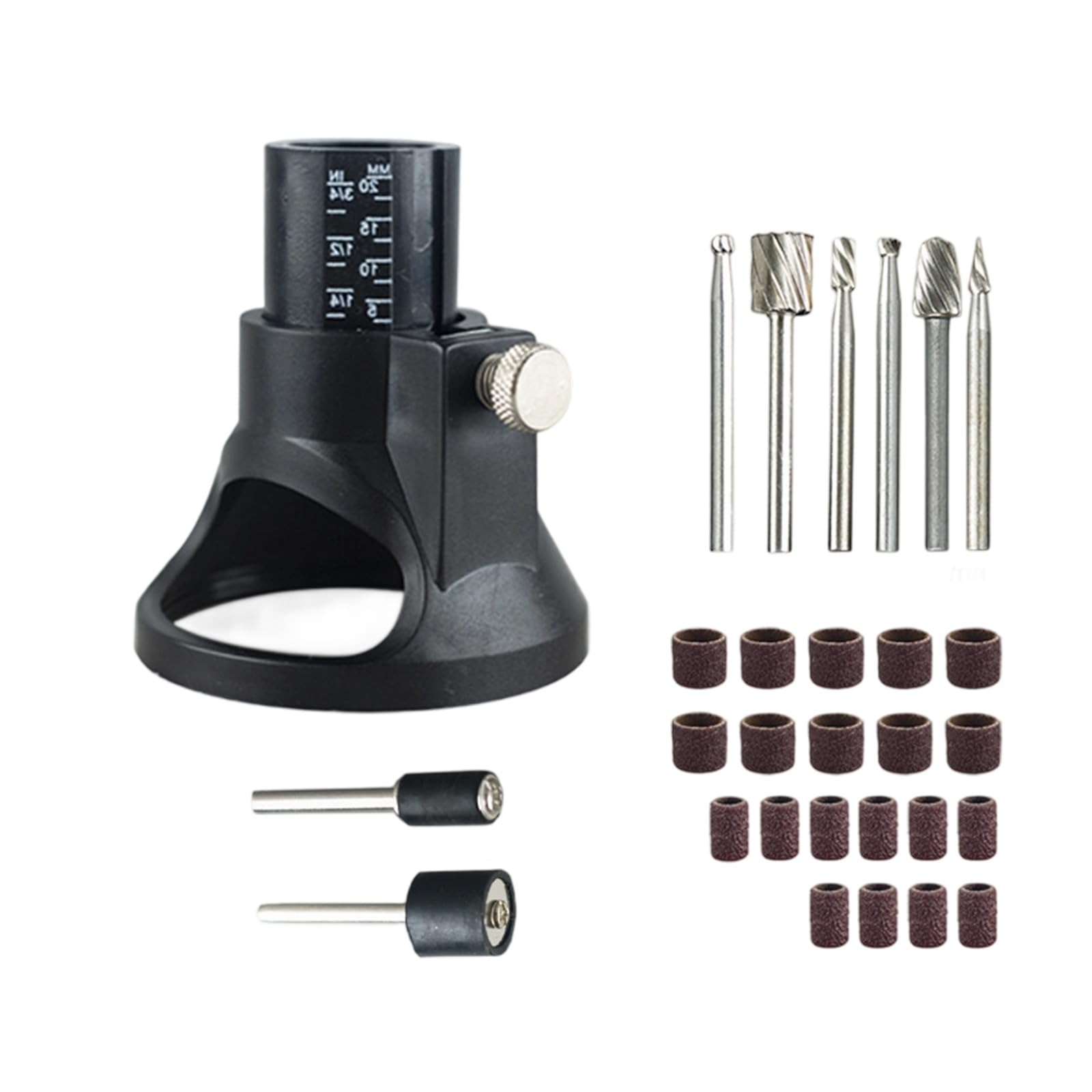 Mhadbkh 29Pcs Wood Carving Guide Attachment For Rotary Tool Hole Drilling Woodworking Position Carving Tool Hole Drilling