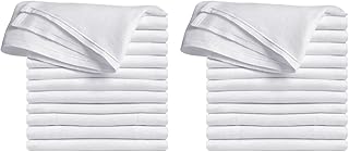 Clips N Grips Birdseye Flatfold Cloth Diapers, White, 24 Count