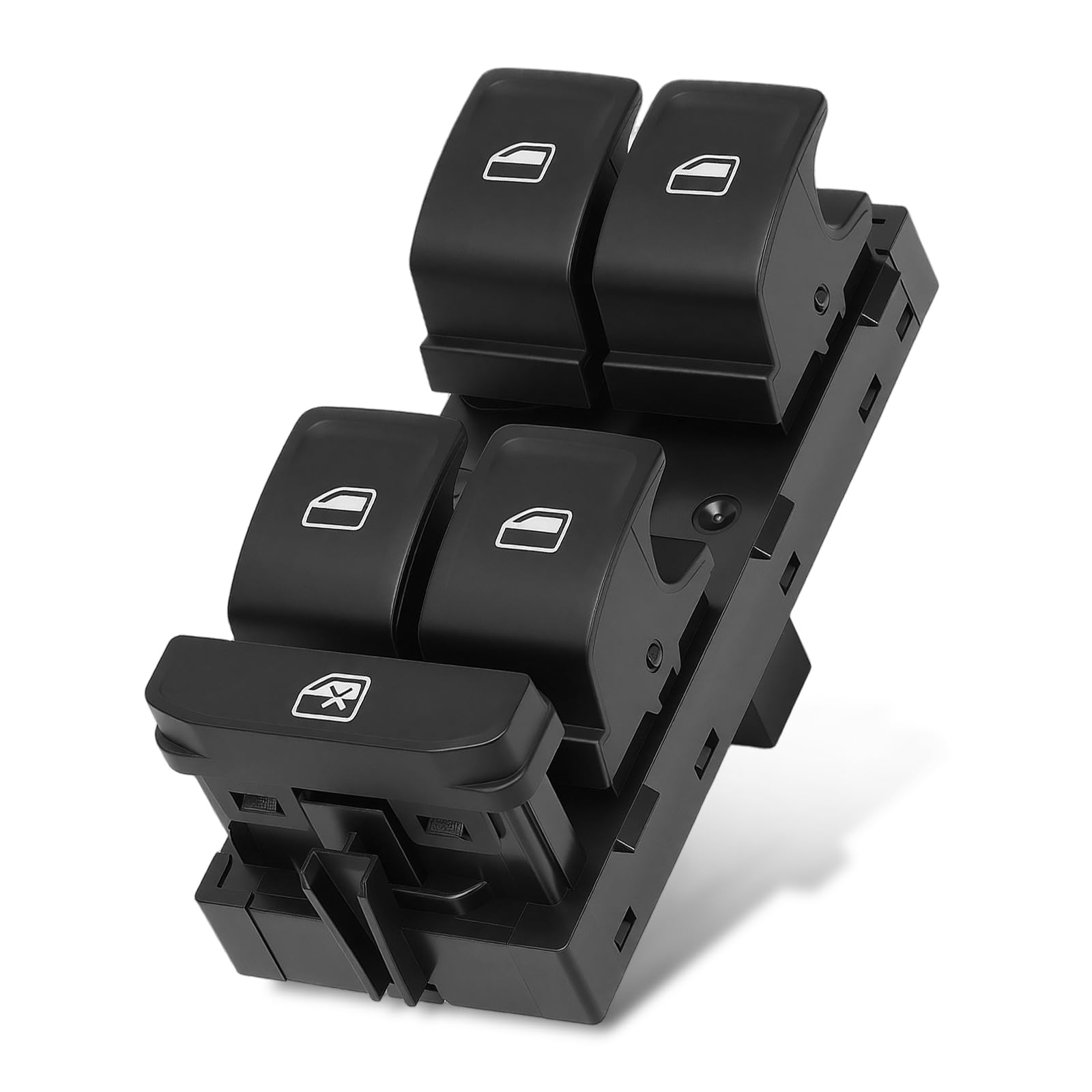 GraceGalaxy Interruptor de elevalunas 5E0959857E delantero izquierdo para S-ko-da O-cta-via 2013-2017, Fabia 2015-,5E0959857 5E0959857A