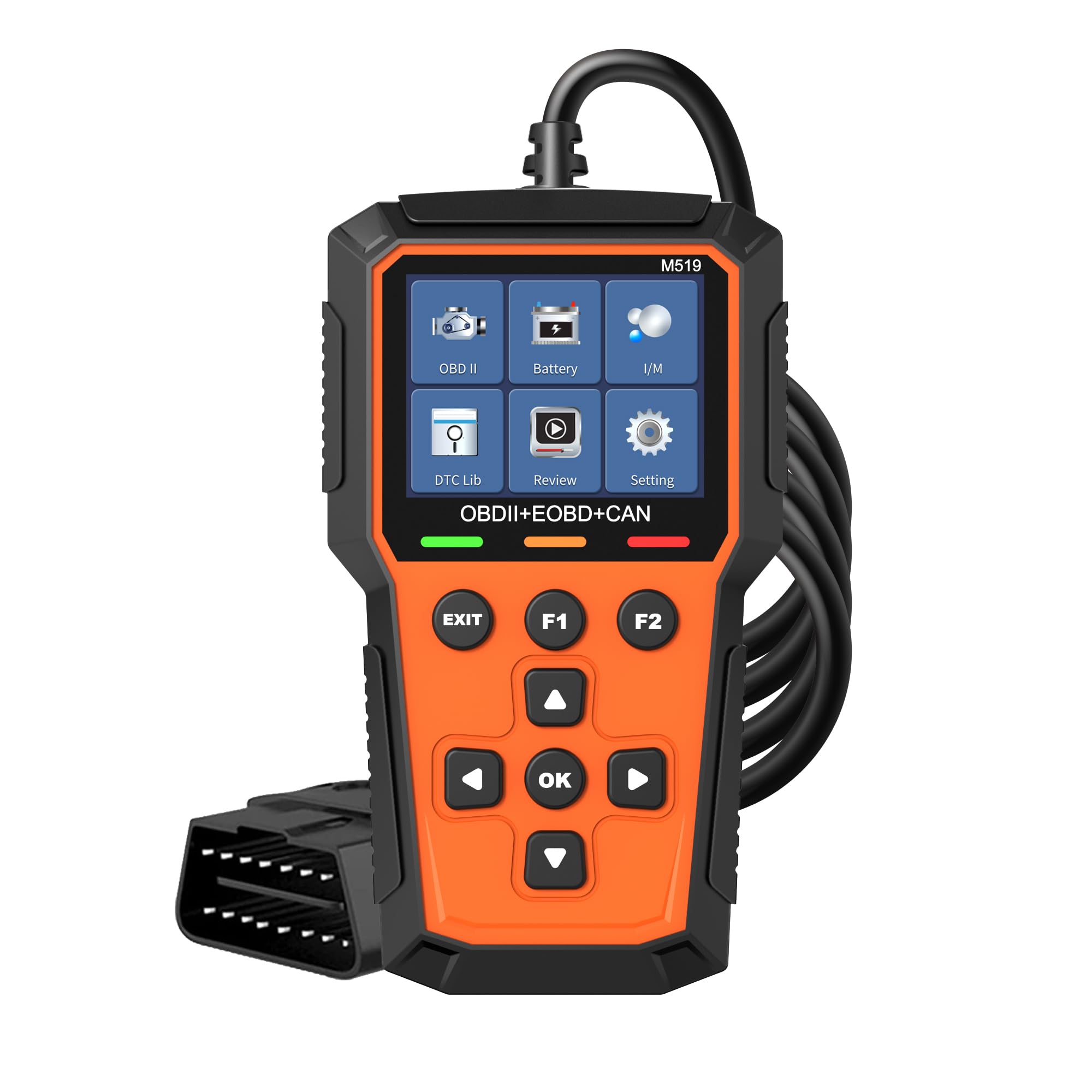 Klasyczny ulepszony uniwersalny skaner OBD II Czytnik kodów usterek silnika samochodowego CAN Diagnostyczny instrument diagnostyczny usterek, odczytuje i czyści kody błędów pojazdów protokołu OBD2 z