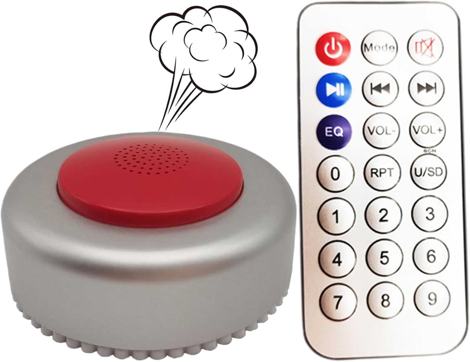 Fart Noise Maker Hilarious Small Portable Fart Machine with Remote & Realistic Sounds Funny Jokes and Pranks for Party April Fools Day Halloween, Noise Maker