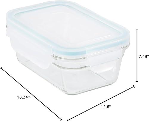 Miniatura 10 de Glasslock Juego de 14 recipientes de almacenamiento de alimentos de vidrio aptos para horno y microondas