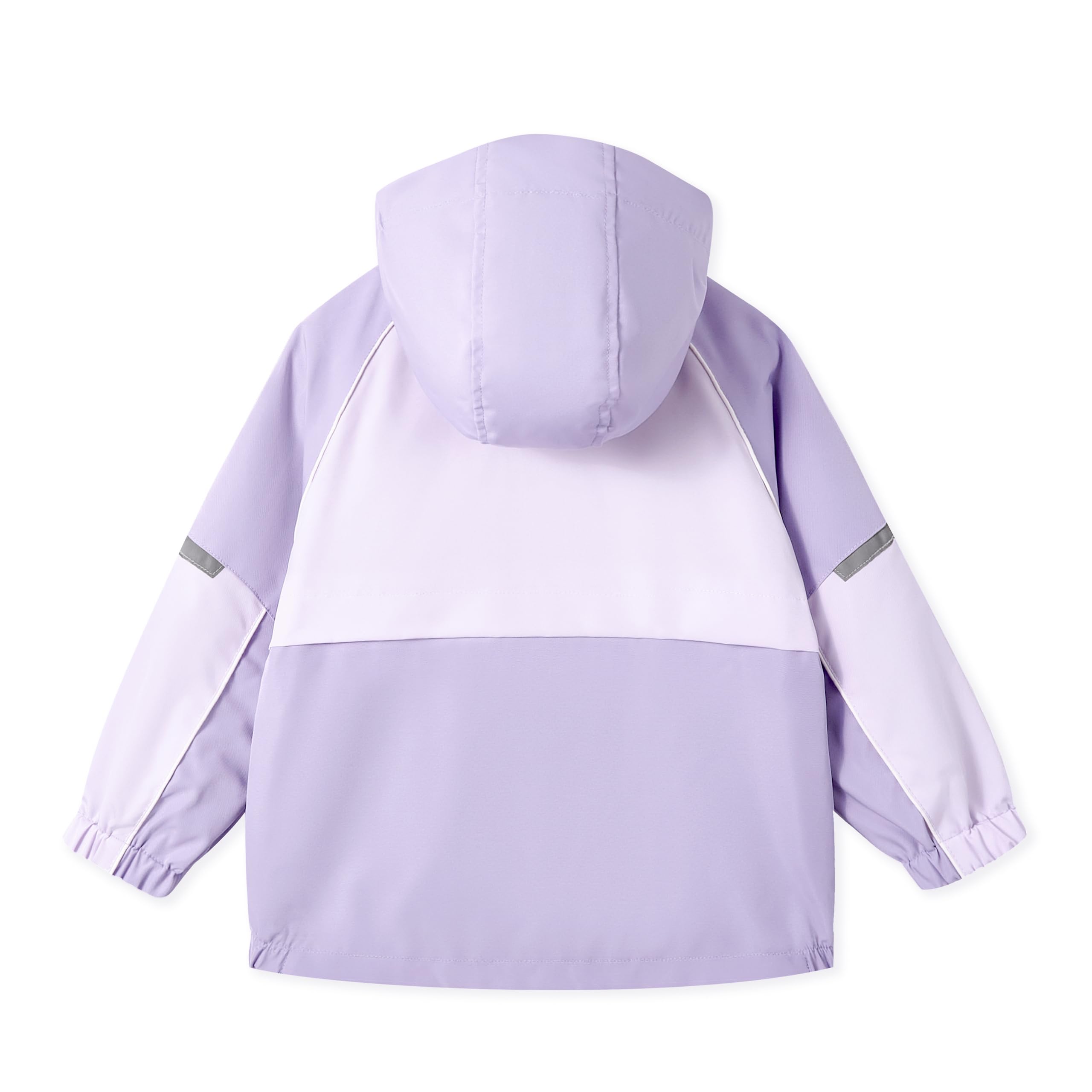 Miipat Chaqueta Impermeable para Niñas, Chaquetas Anti Viento Ligera con Capucha con Bolsillos con Cremallera Chaqueta de Lluvia para Niños y Niñas