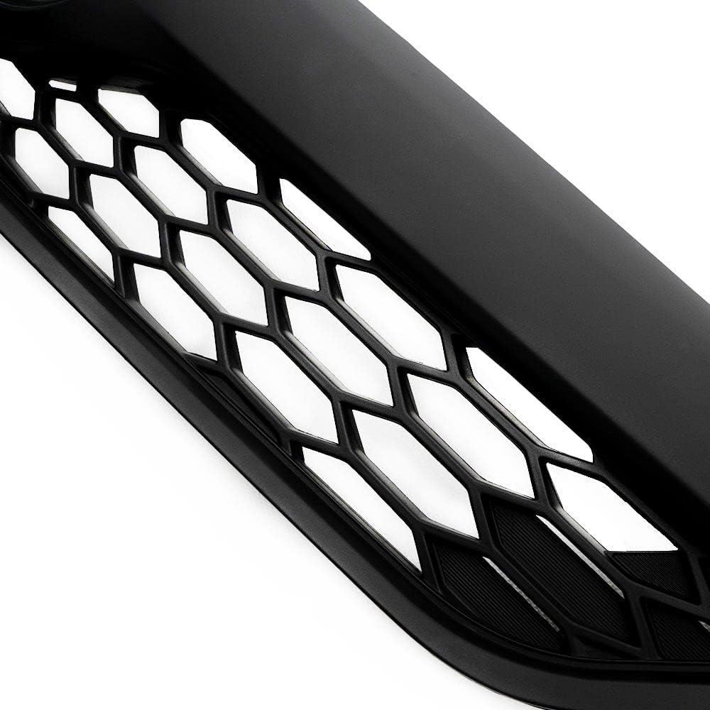 PIT66 Front Upper Bumper Grille Guard Compatible with Toyota Camry SE XSE 2012 2013 2014 Black 5310106340C0, TO1200354 Matte Mesh Front Mesh Grill Cover