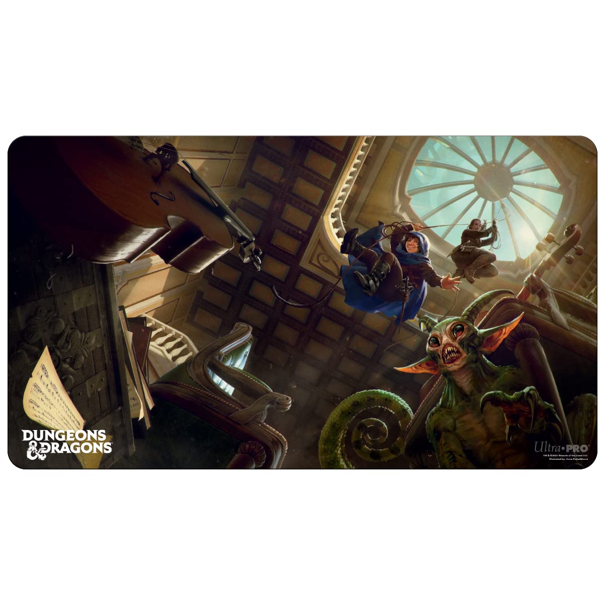 Ultra ProDungeons & Dragons Card Playmat, Keys from The Golden Vault - Protect Your Collectible Cards During Gameplay from Scuffs & Scratches, Perfect Use as Mouse Pad, Desk Pad, Desk Mat