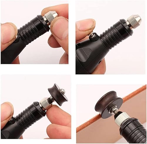 Miniatura 6 de Brocas de cuero para bruñir, paquete de 10 unidades para herramientas rotativas, punta puntiaguda y puntas de pulido con múltiples ranuras para