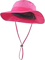 Vista 40 de Home Prefer Sombrero de malla para exteriores UPF50+ Sombrero de pesca de ala ancha con solapa para el cuello Azul marino