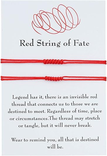 7 Knot Red String of Fate Bracelets Handmade Red Rope Long Distance Matching Bracelet Good Luck Protection Couples Bracelets for Women Friendship Jewelry