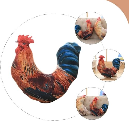 Miniatura 9 de LIFKOME Juguetes para niños, peluche de gallo de peluche, muñeco de pollo falso, cojín de espalda, decoración para San Valentín, cumpleaños, regalo