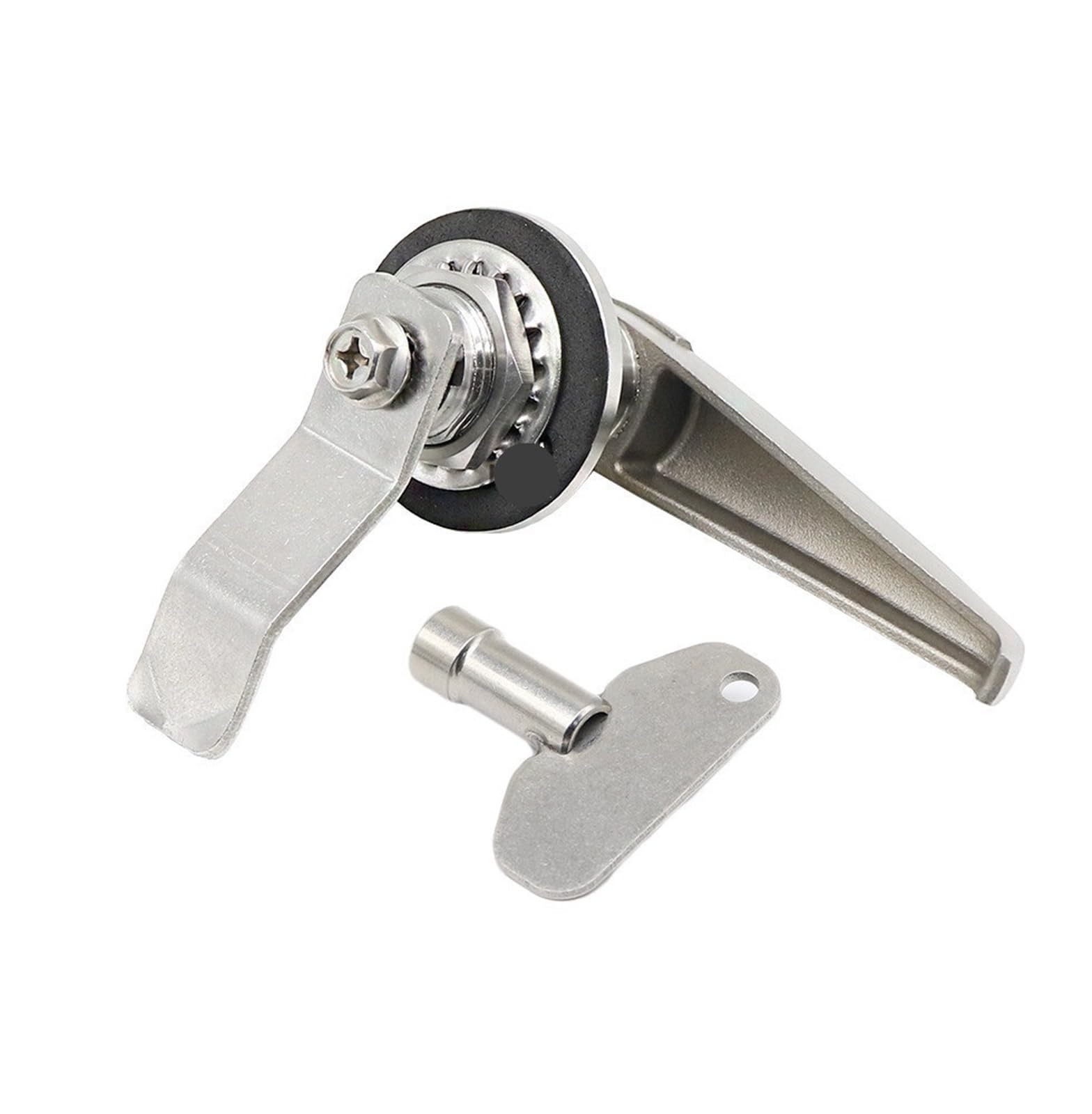 1 set MS308-3 Distribuzione Armadietto Serratura In Acciaio Inox 304 Triangolare Cilindro Della Serratura 22mm Maniglia Serratura 1 Pz