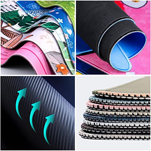 DSKGSJH Moon Mushroom Gaming Desk Pad Cute Dark Tarot Mousemats Mat, Forest Extended Large Anime Mouse, Gamer Decor Setup, Full Keyboard XXL, Laptop 31.5''x15.75'', Black Flat Mushroom, (XCMDHL) - Image 3