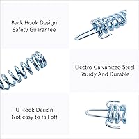 Vista 3 de 12 piezas de resorte de tensión de valla eléctrica resistente para crear y reparar cercas agrícolas, resorte de acero galvanizado para ganado