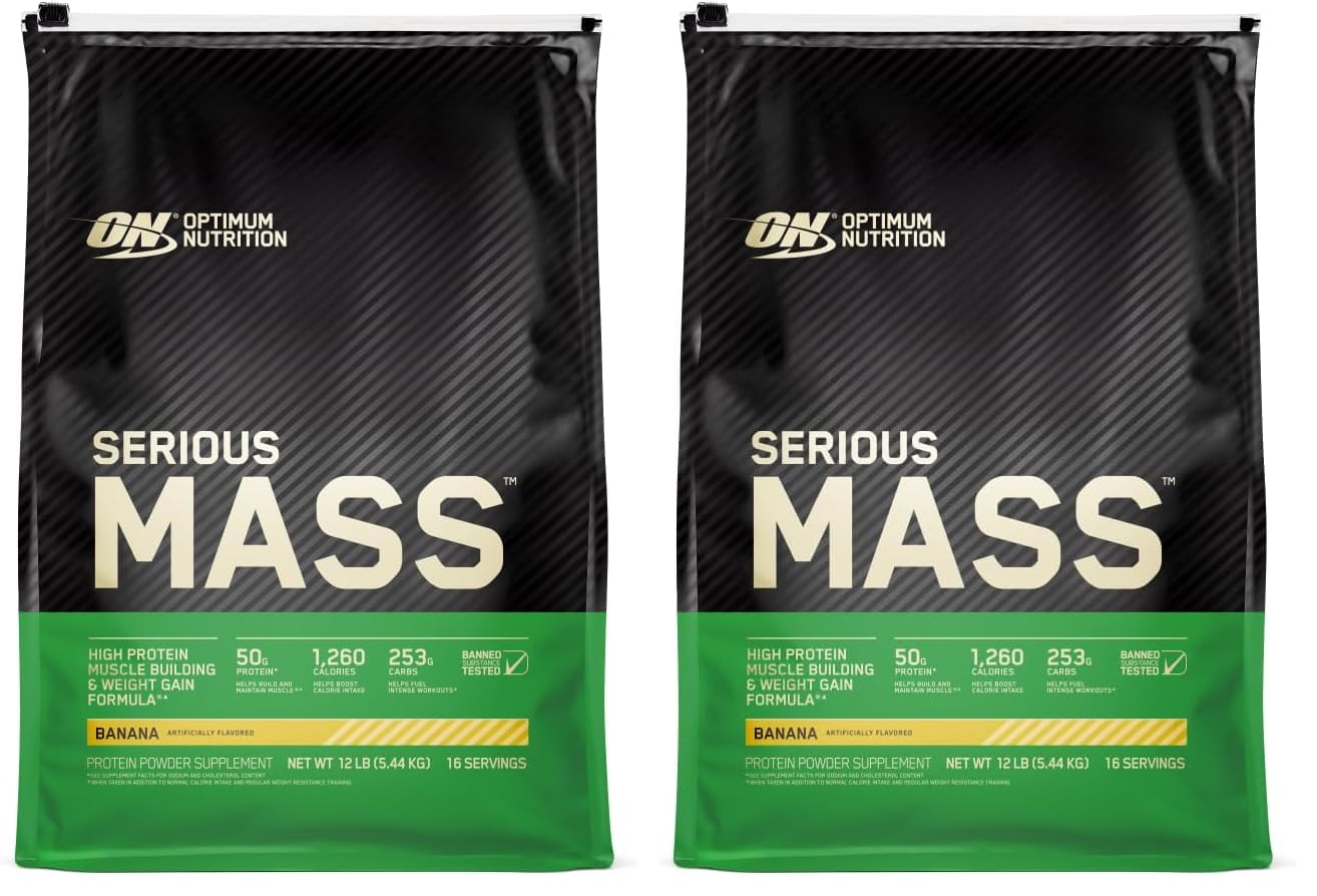 Optimum Nutrition Serious Mass Weight Gainer Protein Powder, Vanilla, 3LB — Amazon image 23