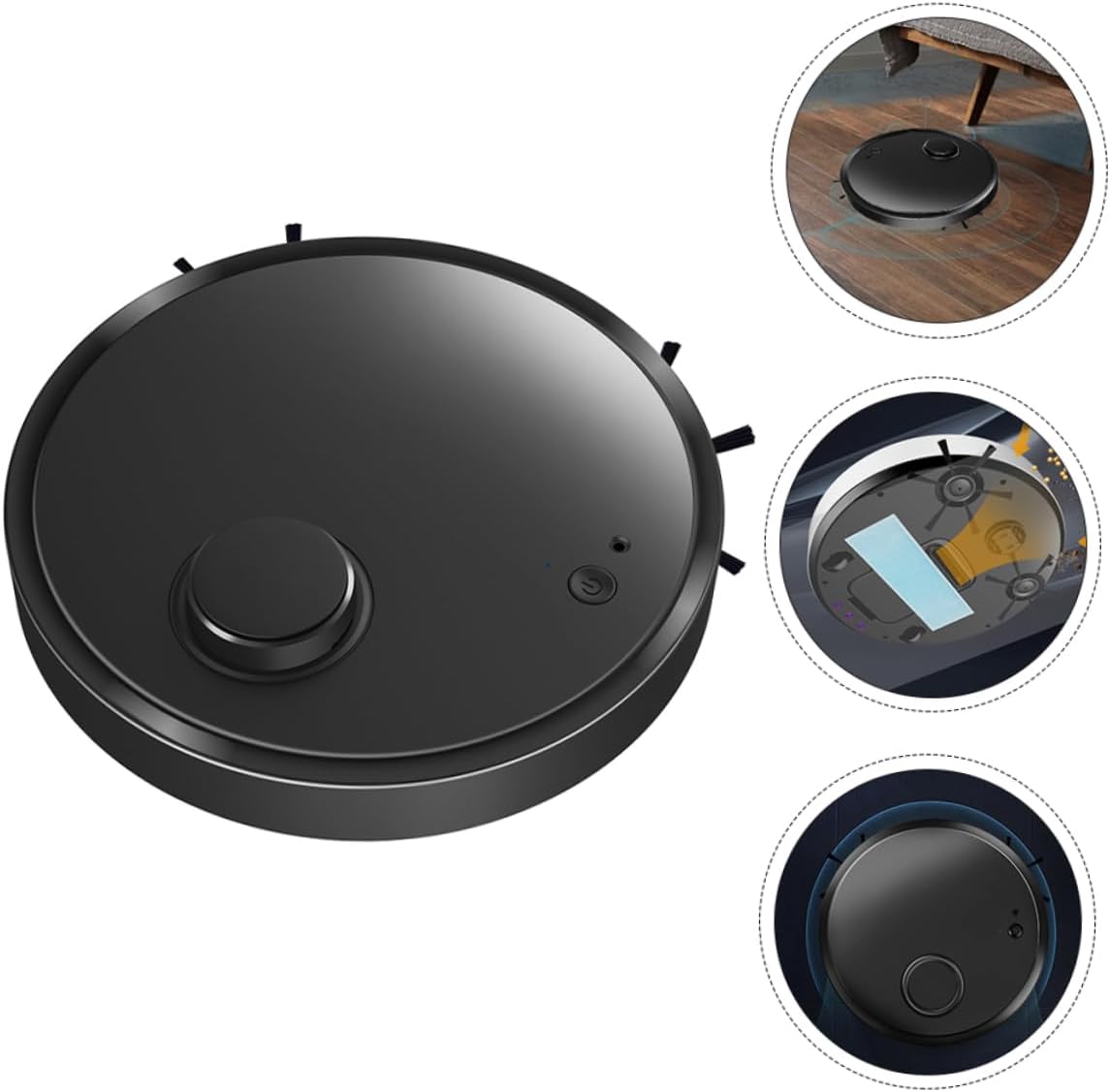 ABOOFAN Automated Vacuum Cleaner Self-Emptying Feature Robotic Mopping for Homes