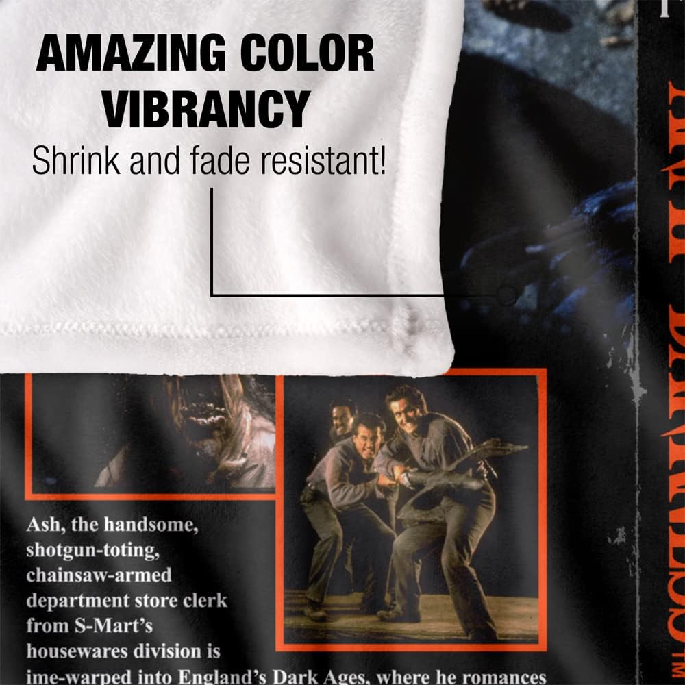 Army of Darkness Blanket, 50"x60" VHS Silky Touch Super Soft Throw Blanket