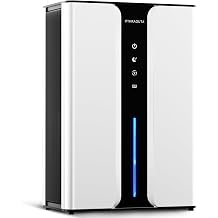 PTHRAOUTA Home Dehumidifier with Drain Hose, with Air Reusable Filter | (950 sq.ft) 95oz, Quiet dehumidifier, for Bathroom Bedroom, Indoor deshumidificador for Basement RV Closet