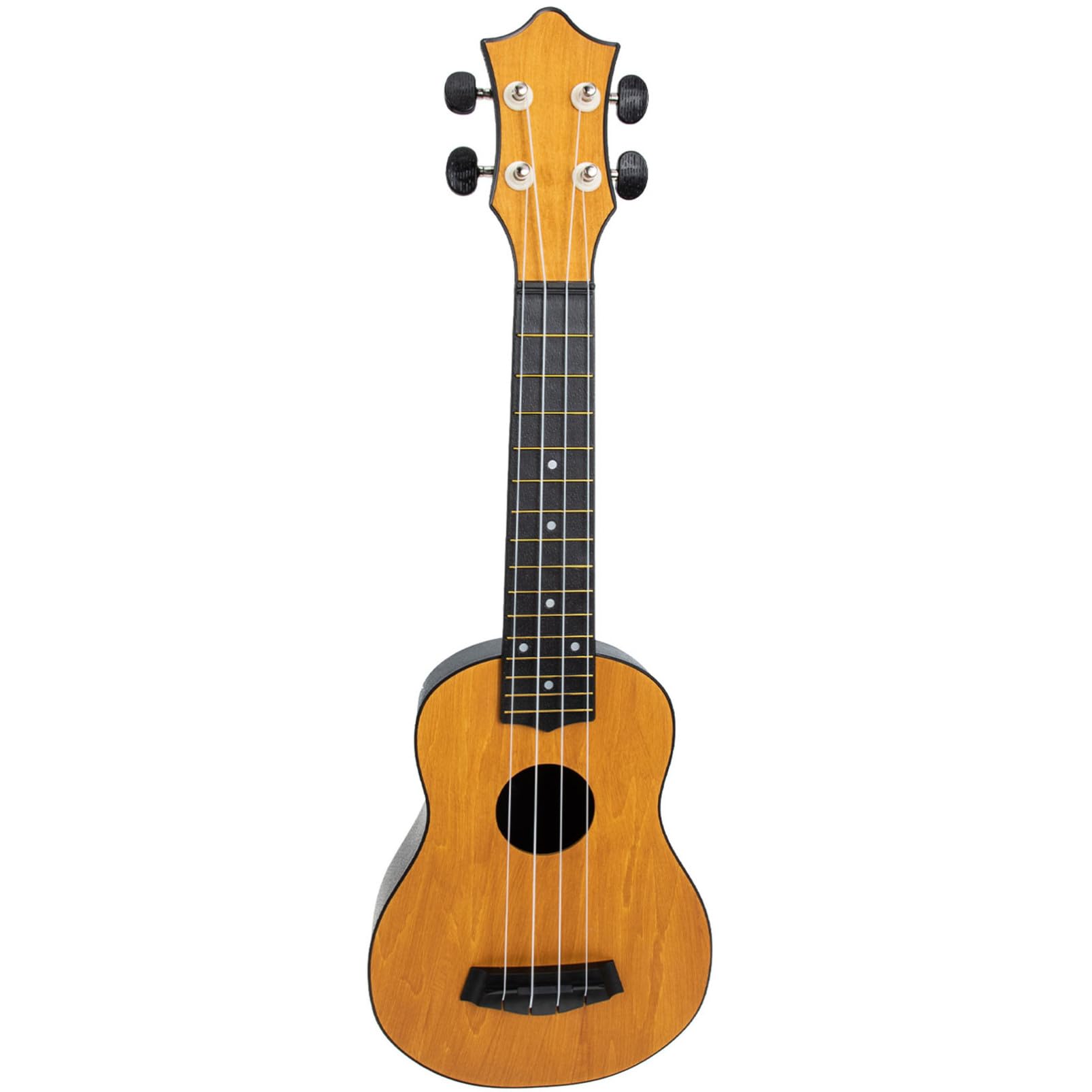 Ukulele da 21 Pollici per Bambini, 4 Corde, Colore Caffè | Set 1 Pezzo, Legno e Nylon Abs e Borsa Oxford, Festa Scuola Decor, Mini Formato Leggero