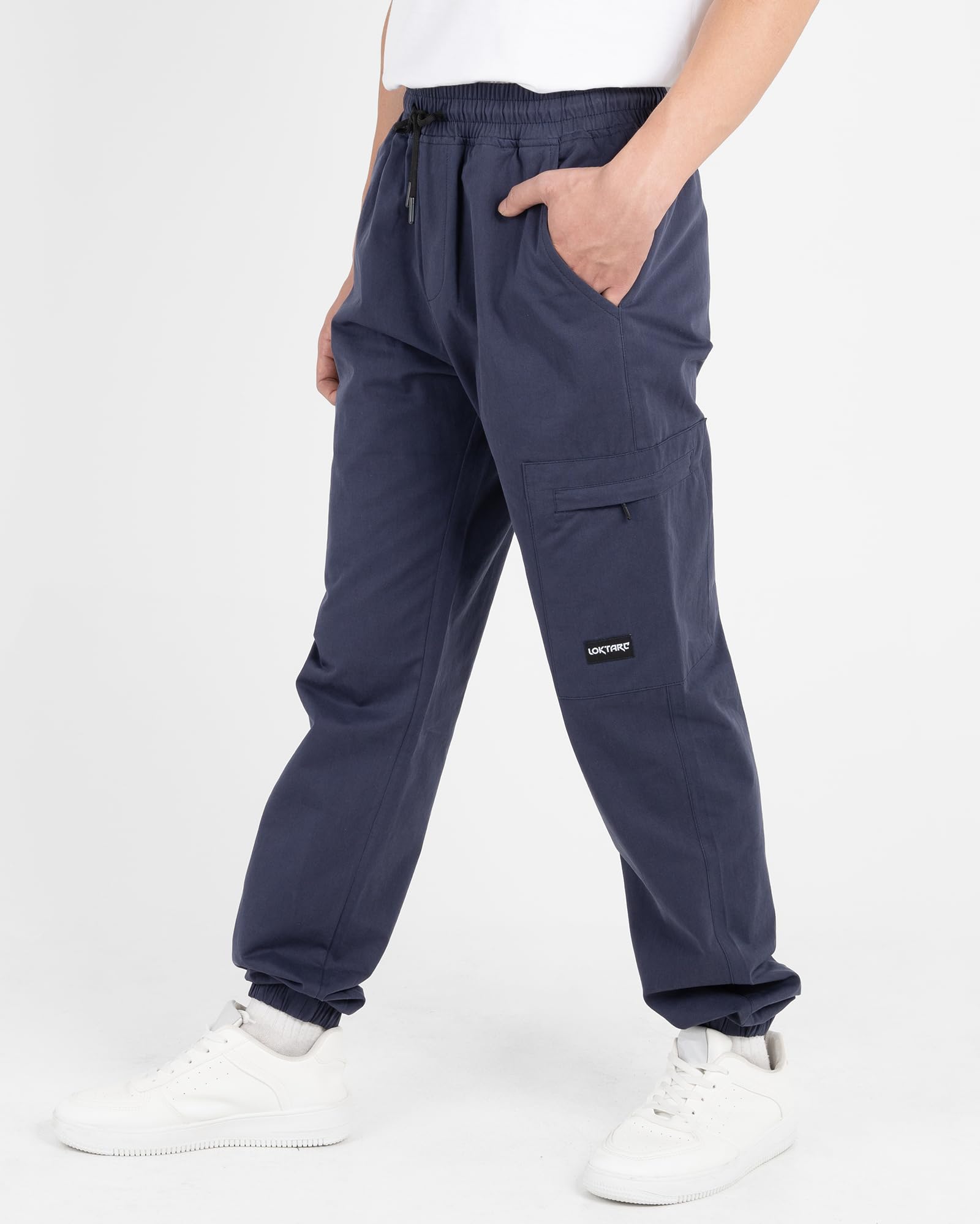 YoungSoul Pantalon Garçon en Coton Pantalon Cargo Jogger Enfant Taille Elastique
