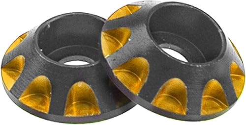 Miniatura 8 de HIRCQOO - 2 botones de ala RC 110 RC de metal para botones de ala trasera OD de 0.433in, compatible con HPI HSP Redcat Traxxas Axial 110 RC