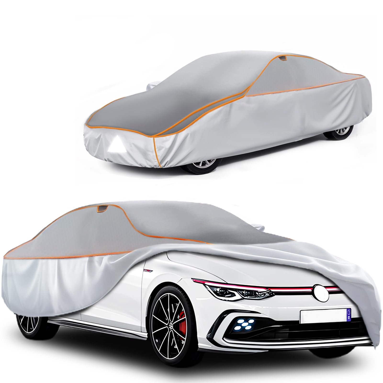 Funda Coche Exterior Antigranizo Cubierta Antigranizo 400 a 450 cm de Largo Funda Coche Antigranizo, Duradera Cubierta Anti Granizo.