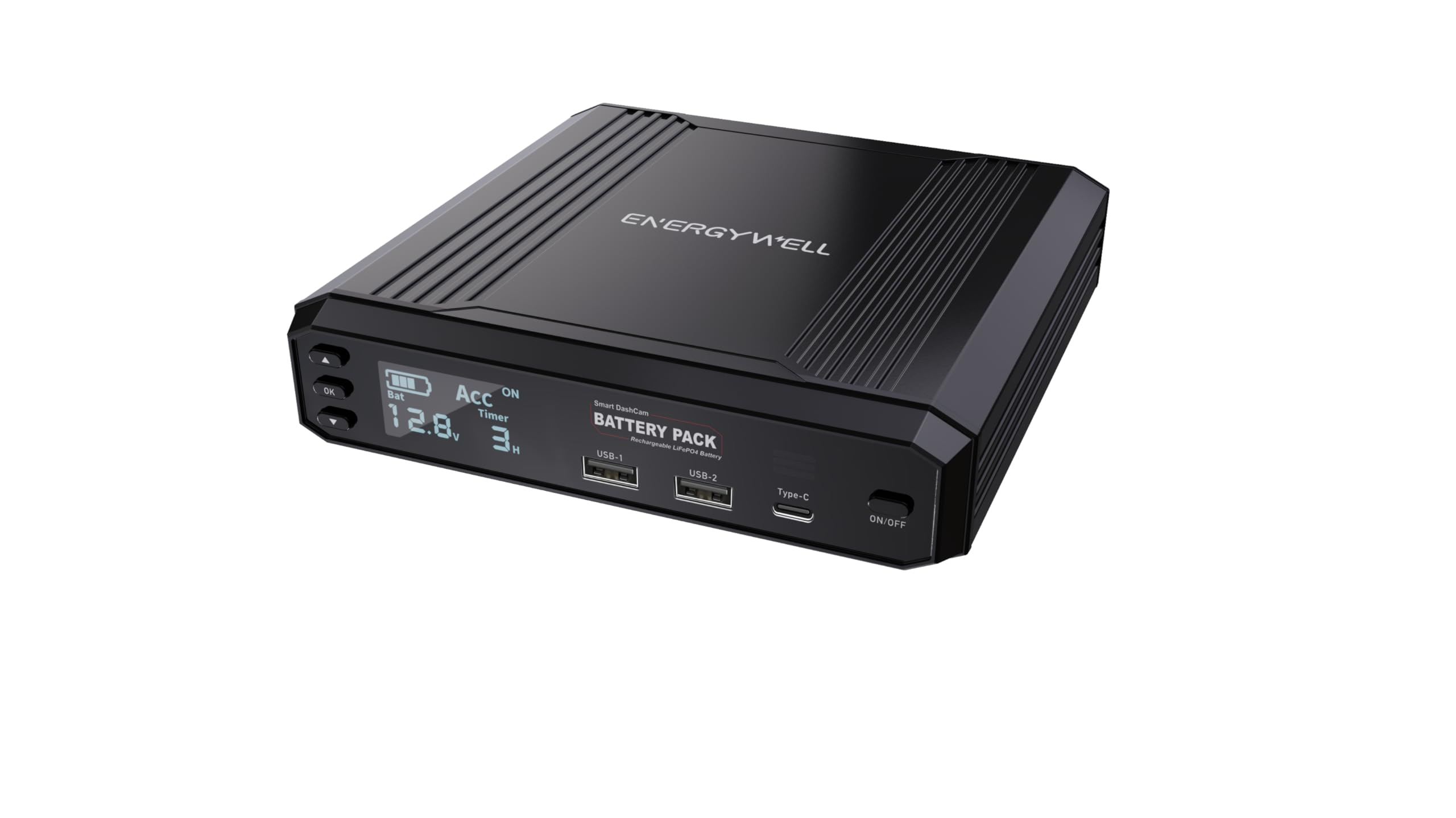 EnergyWell External Battery for Dashcam | P6 (8000 mAh) | USB x 2