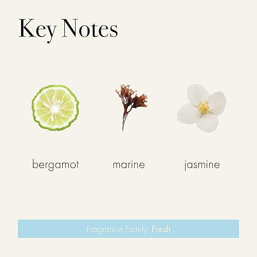 Miniatura 3 de LAFCO New York Vela de 3 mechas, color marino, 30 onzas, tiempo de combustión de 120 horas, reutilizable, recipiente de vidrio soplado a mano,