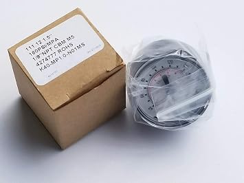 SMC K40-MP1.0-N01MS 0-160PSI, 1-1/2IN DIAL, Center Back Mount, NPT, Pneumatic Pressure Gauge
