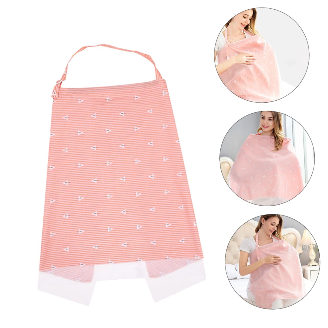 MERRYHAPY Multi-Function Nursing Cover for Breastfeeding Breastfeeding Towel Soft Breathable Feeding Poncho for Moms Versatile Stroller Canopy Car Seat Cover Design with Mesh