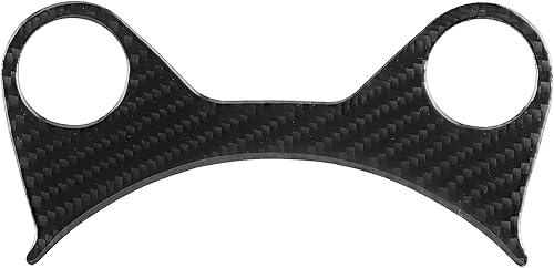 ARAMOX Cubierta del panel de la palanca de cambios, cubierta del panel de la palanca de cambios de fibra de carbono, decoración interior del