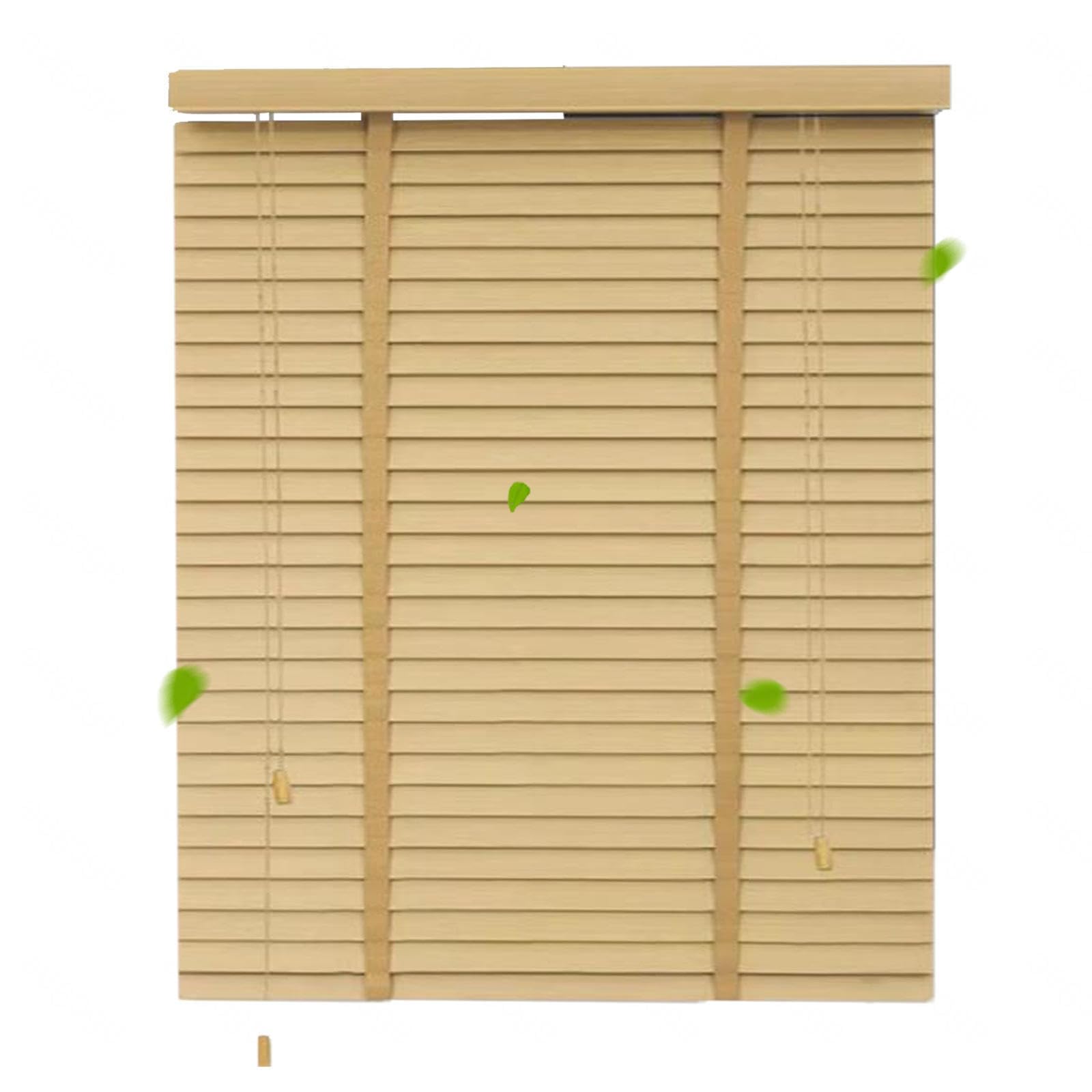 Persianas venecianas de madera maciza transpirables con cintas para regular la luz