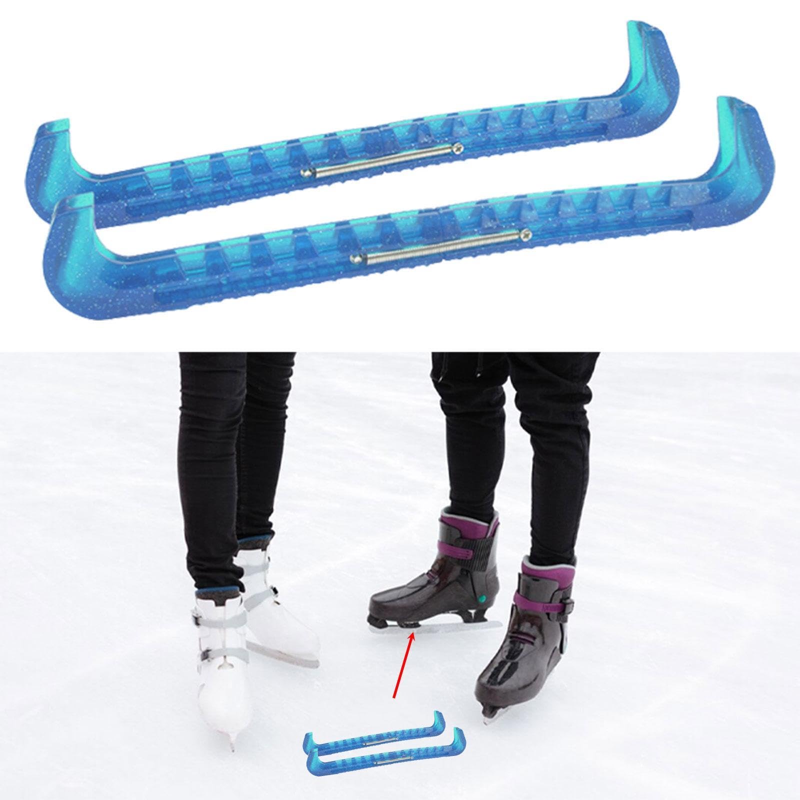 2 Stück Eisschuhkufen Schutzüberzüge Schlittschuhe Kufen Hockey Schutz Multifunktion Langlebiges Und Kältebeständiges Weich-pp Material für