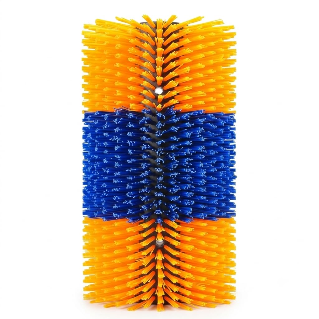 Livestock Scratch Brush for Cattle, Horse, Goat & Sheep – Heavy Duty Half Round Grooming Brush for Fence Posts & Barns-image-23